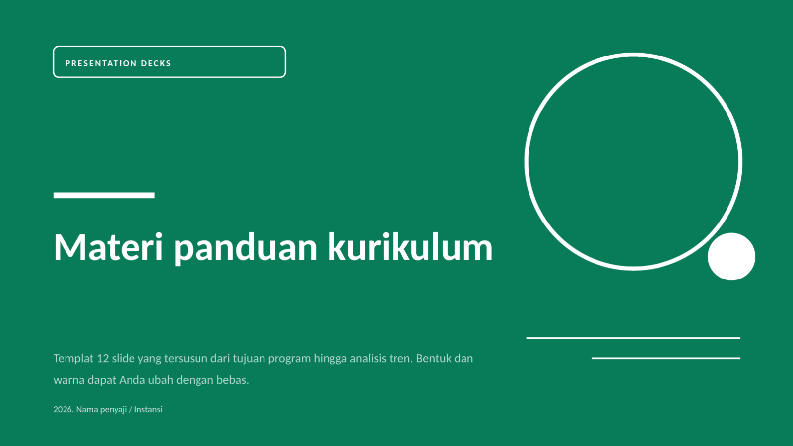 Slide 1 — Materi panduan kurikulum