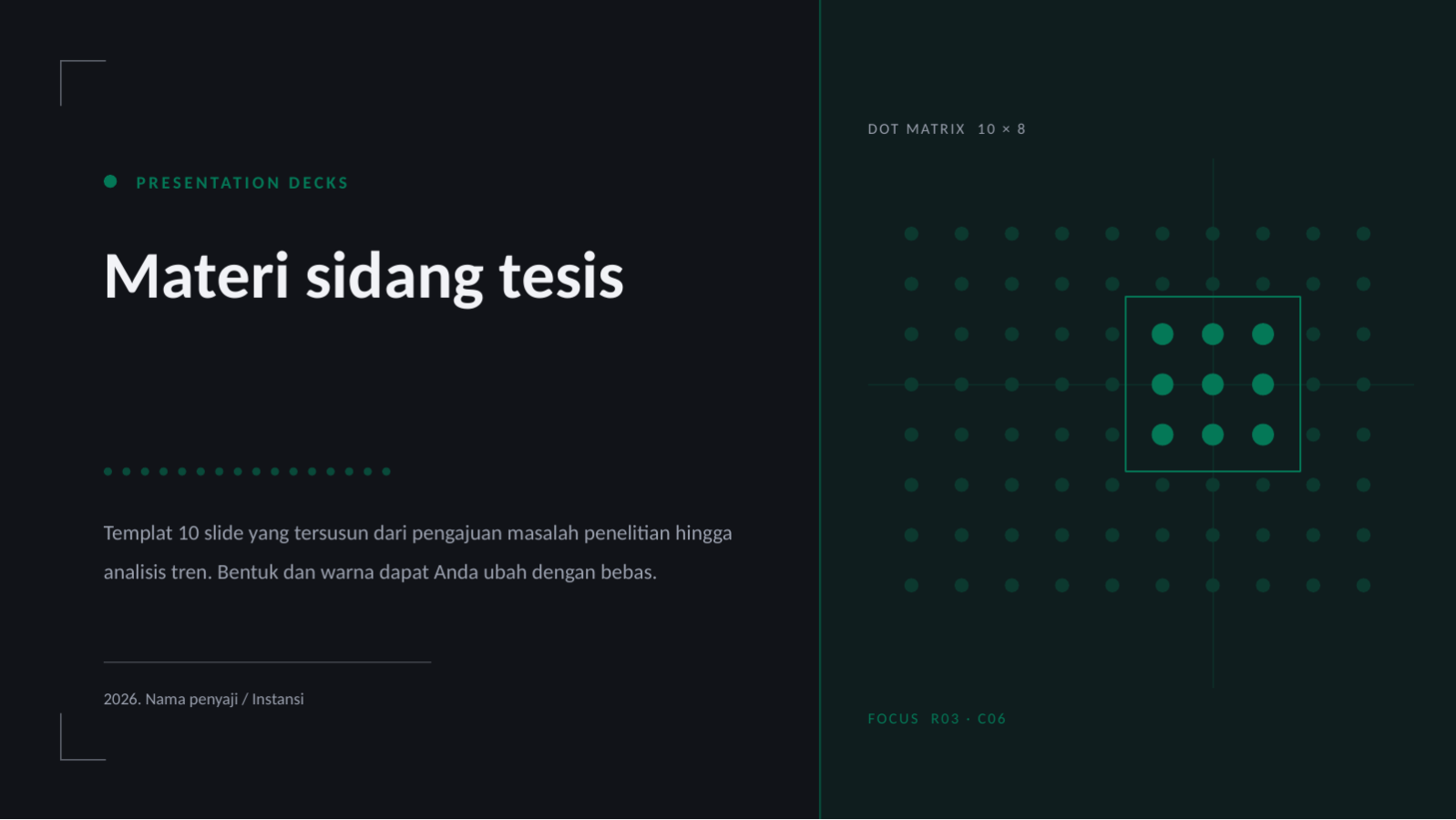 Slide 1 — Materi sidang tesis