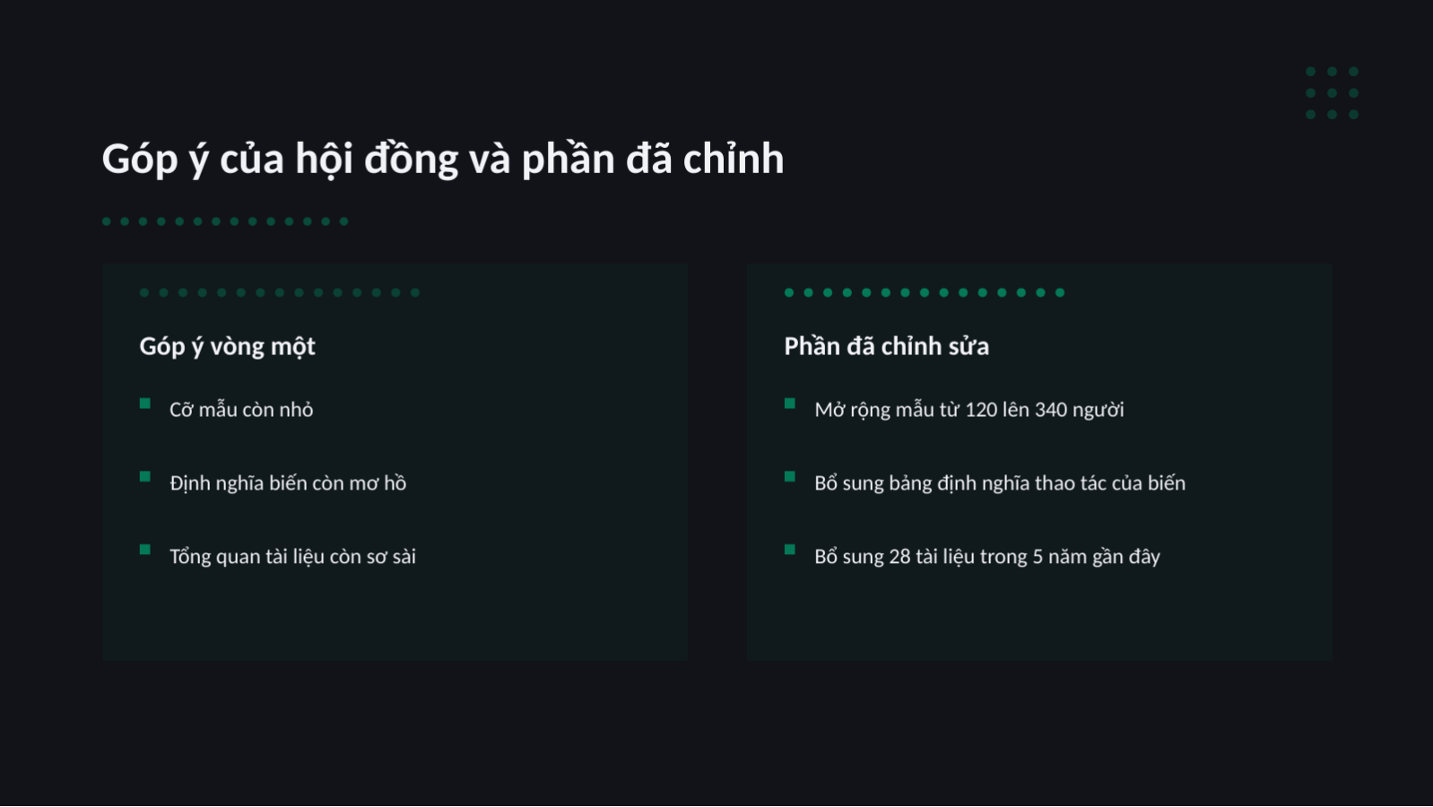 Trang chiếu 7 — Tài liệu bảo vệ luận văn