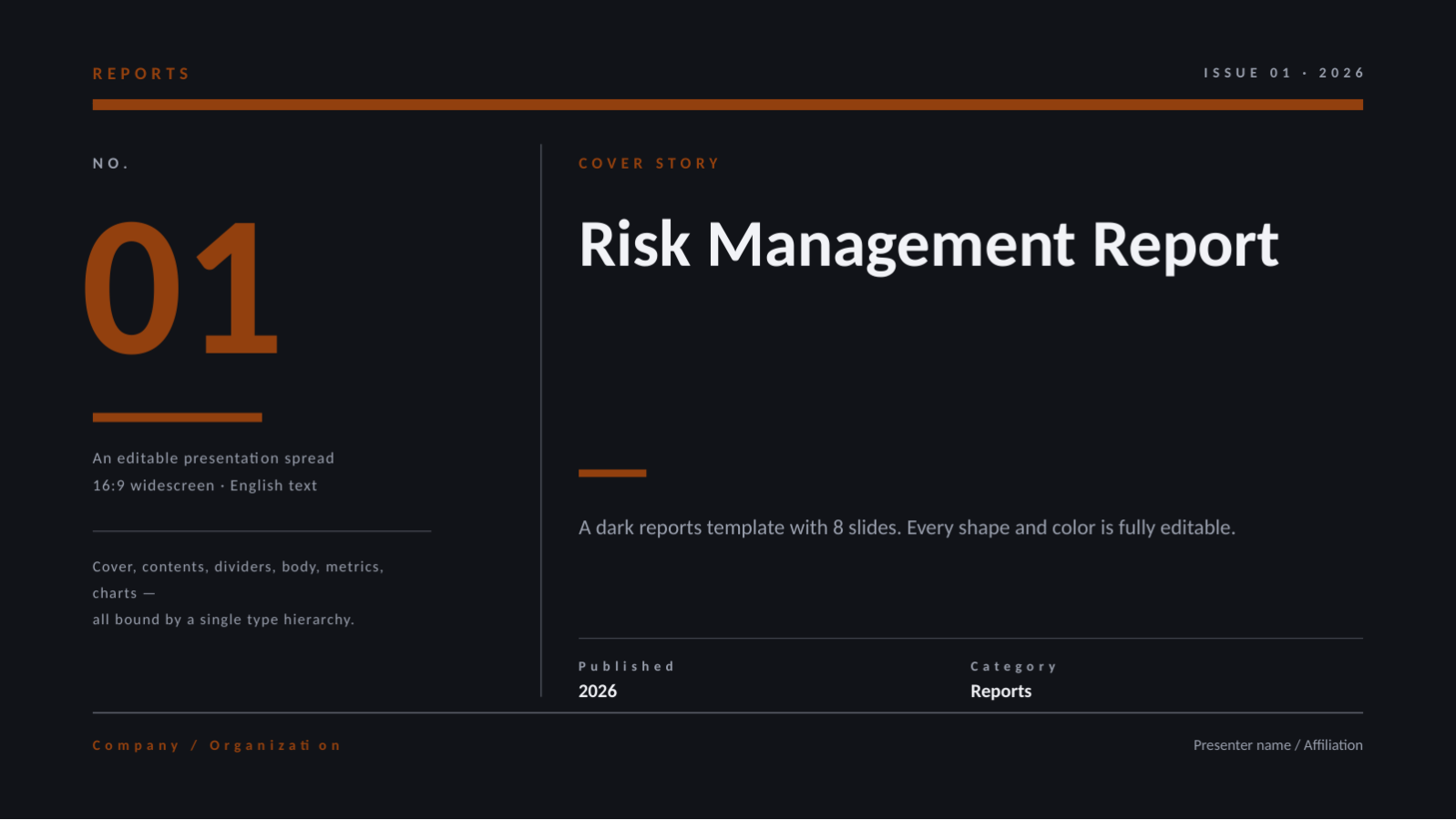 Slide 1 — Risk Management Report