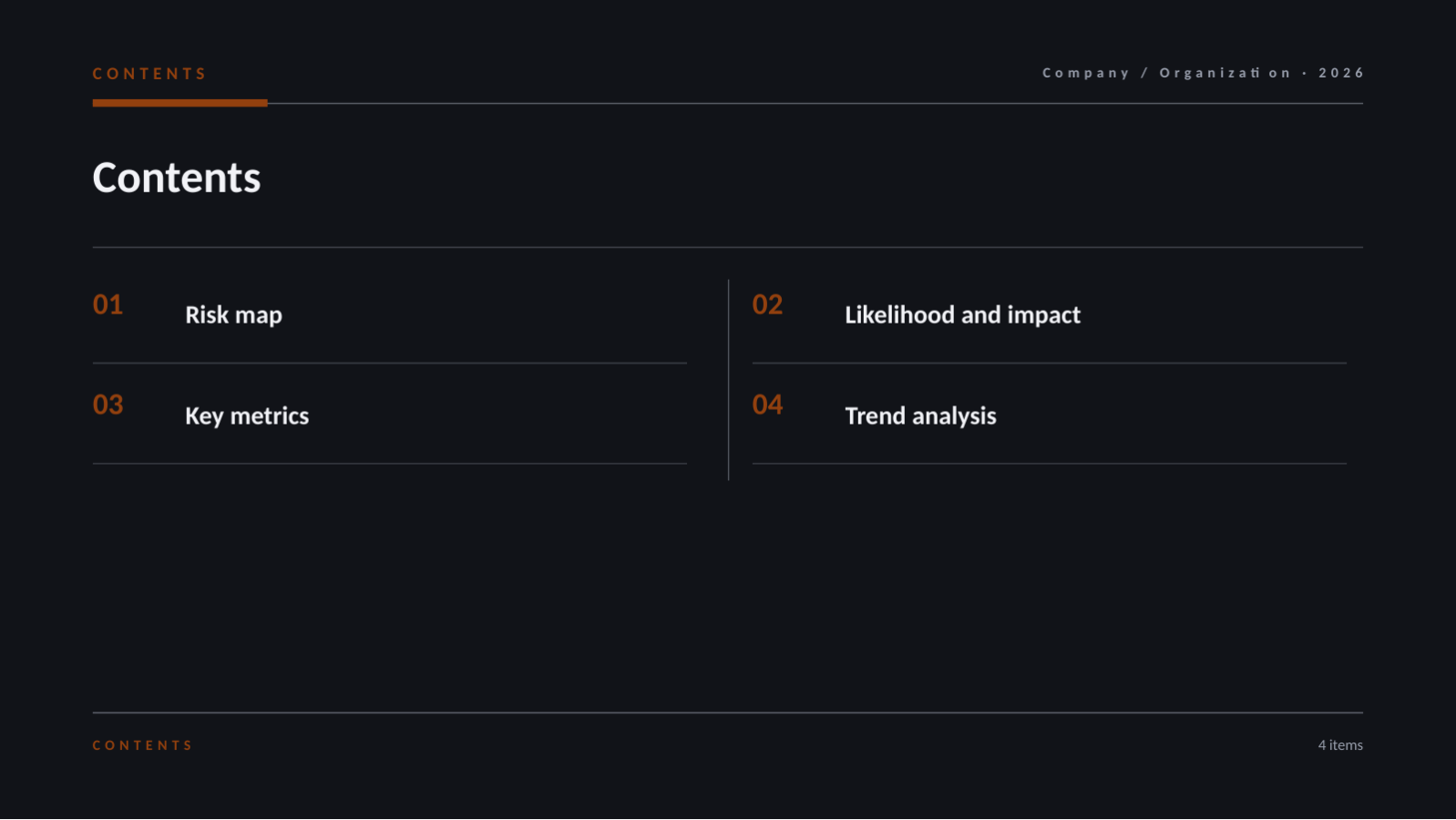 Slide 2 — Risk Management Report