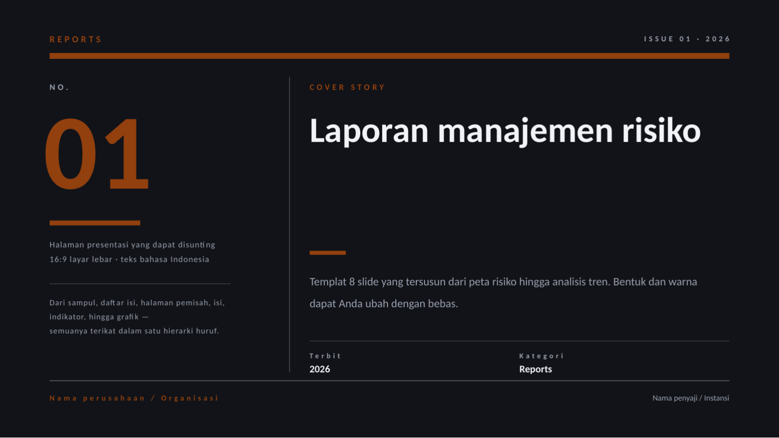 Slide 1 — Laporan manajemen risiko