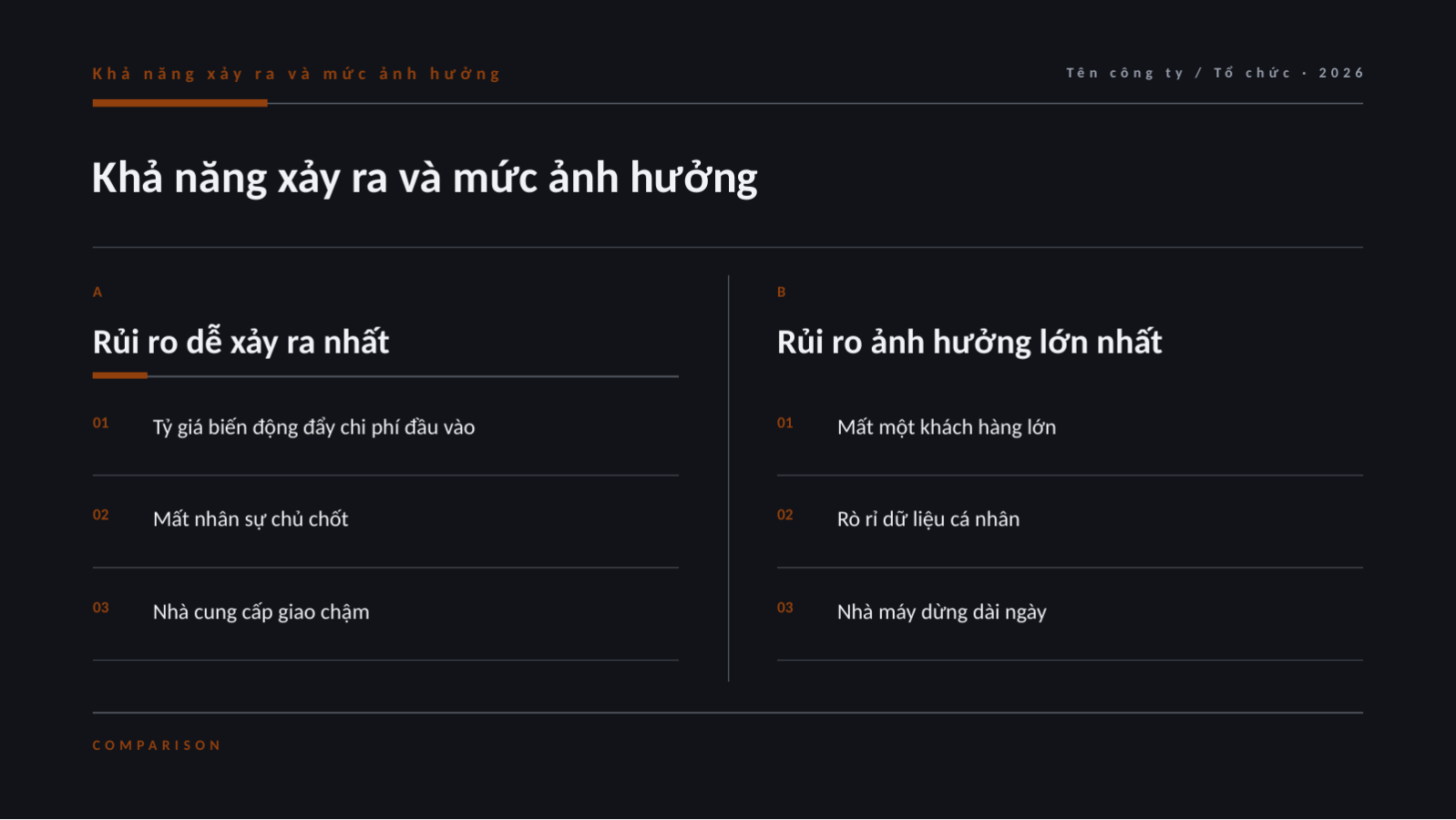 Trang chiếu 5 — Báo cáo quản lý rủi ro