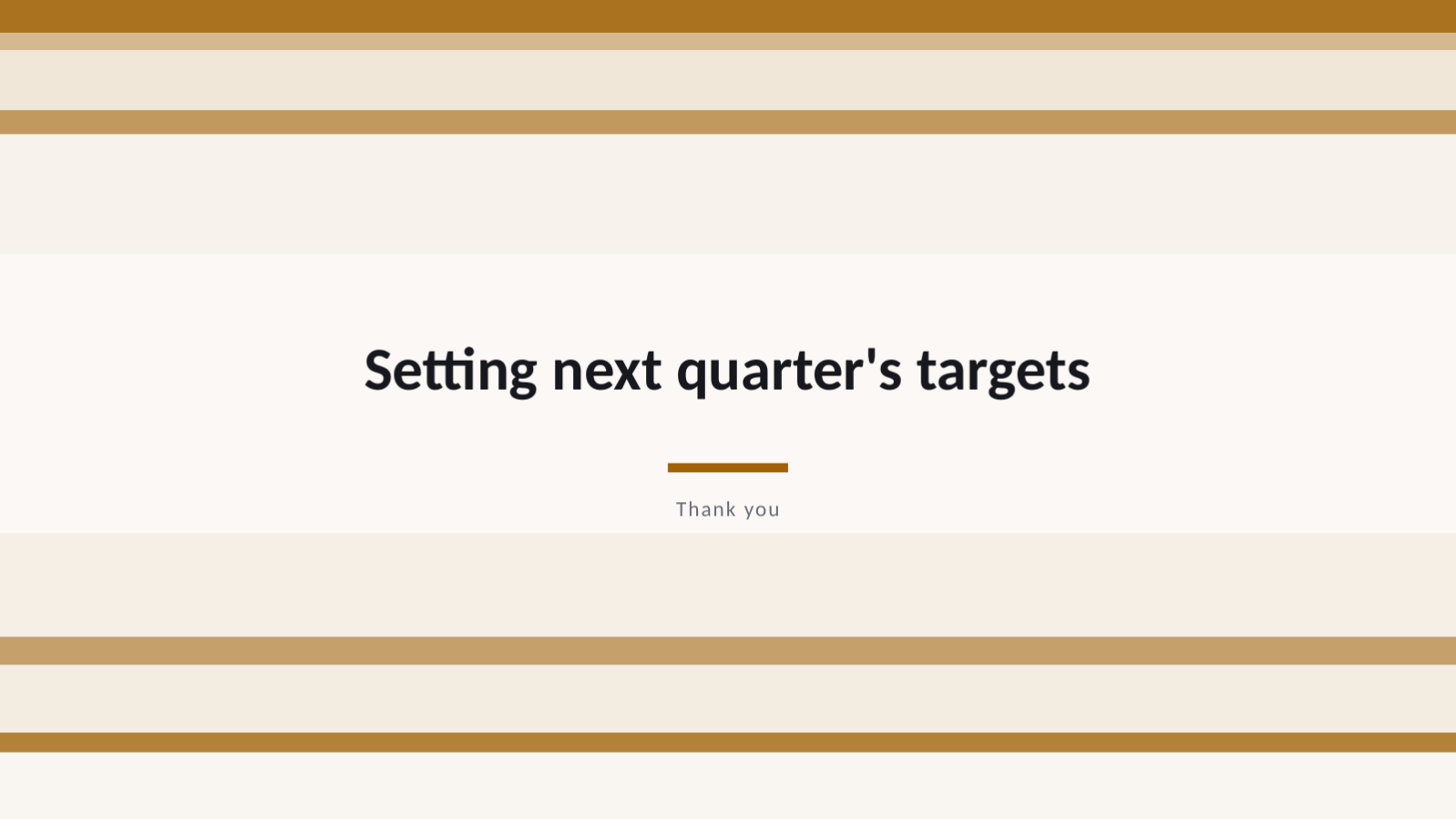 Slide 12 — Quarterly Results Report