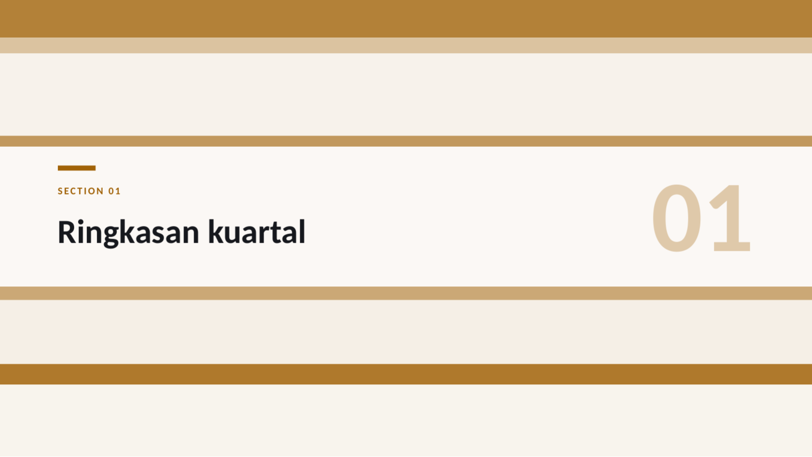 Slide 3 — Laporan kinerja kuartalan
