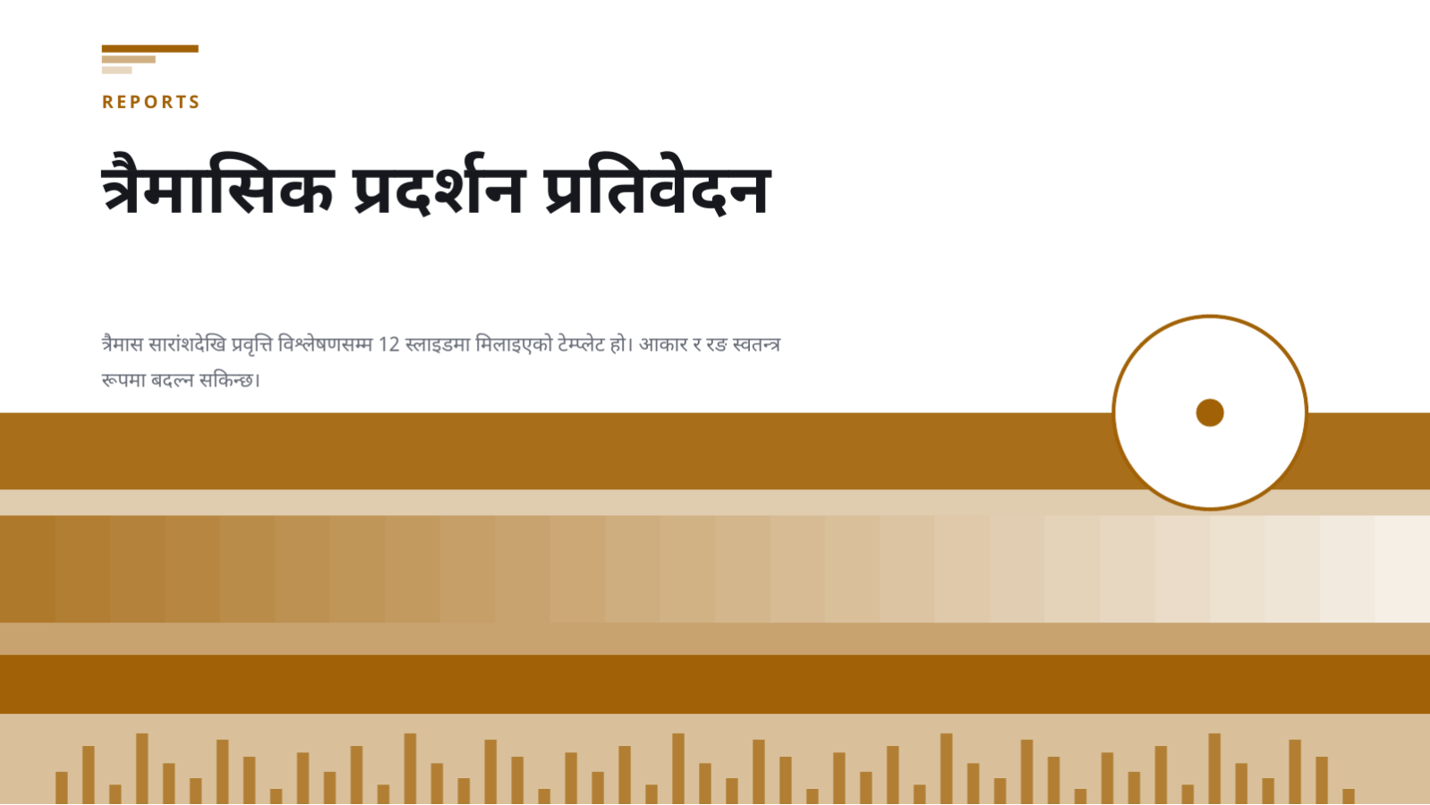 स्लाइड 1 — त्रैमासिक प्रदर्शन प्रतिवेदन