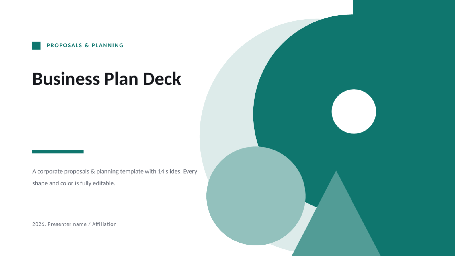 Slide 1 — Business Plan Deck