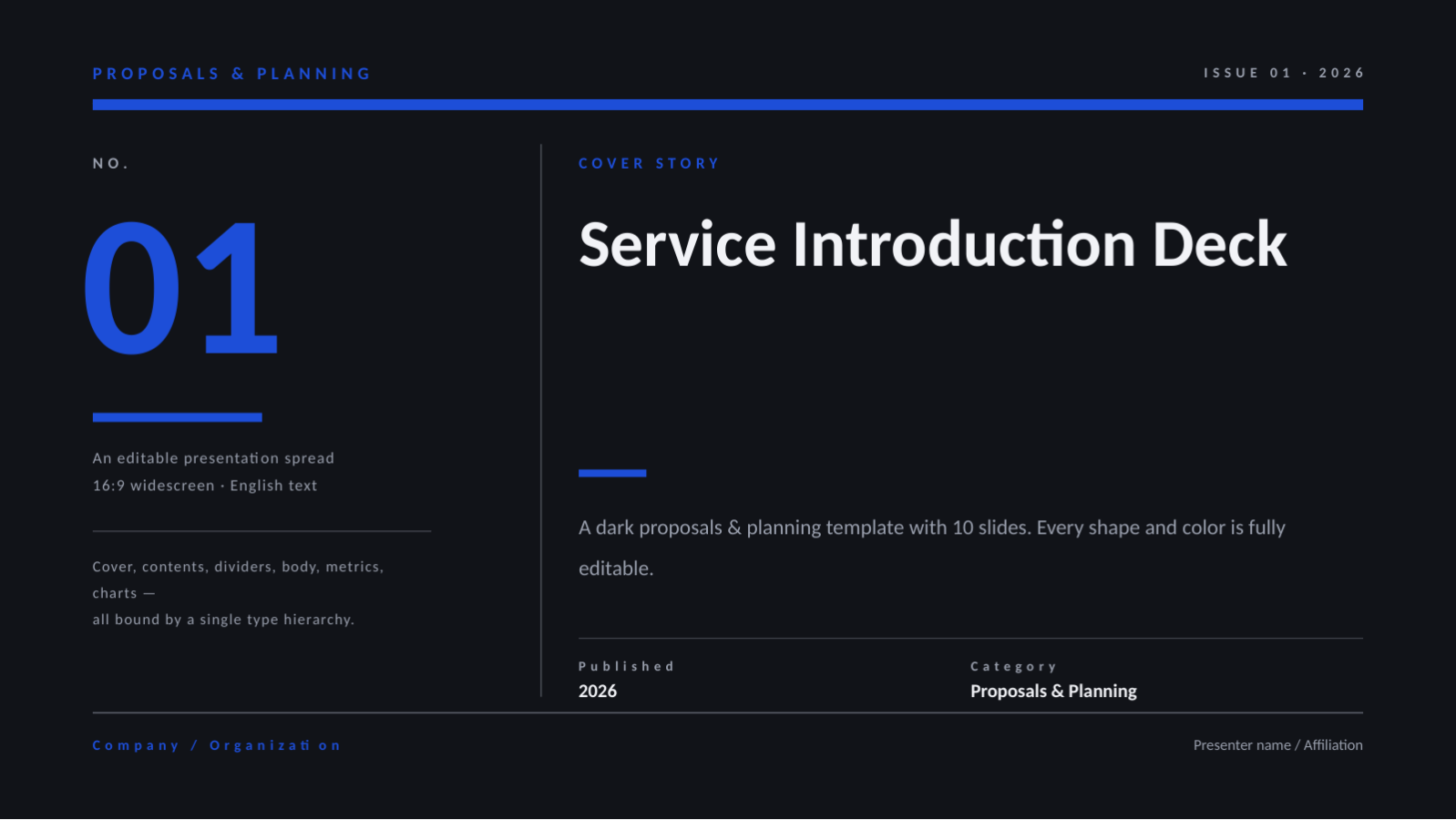 Slide 1 — Service Introduction Deck