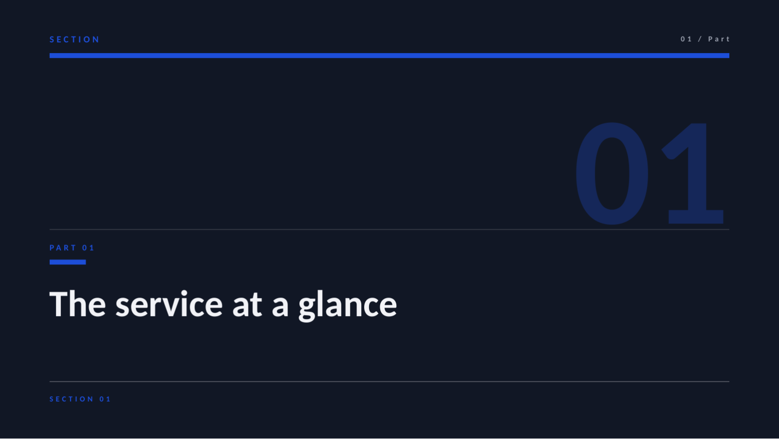 Slide 3 — Service Introduction Deck