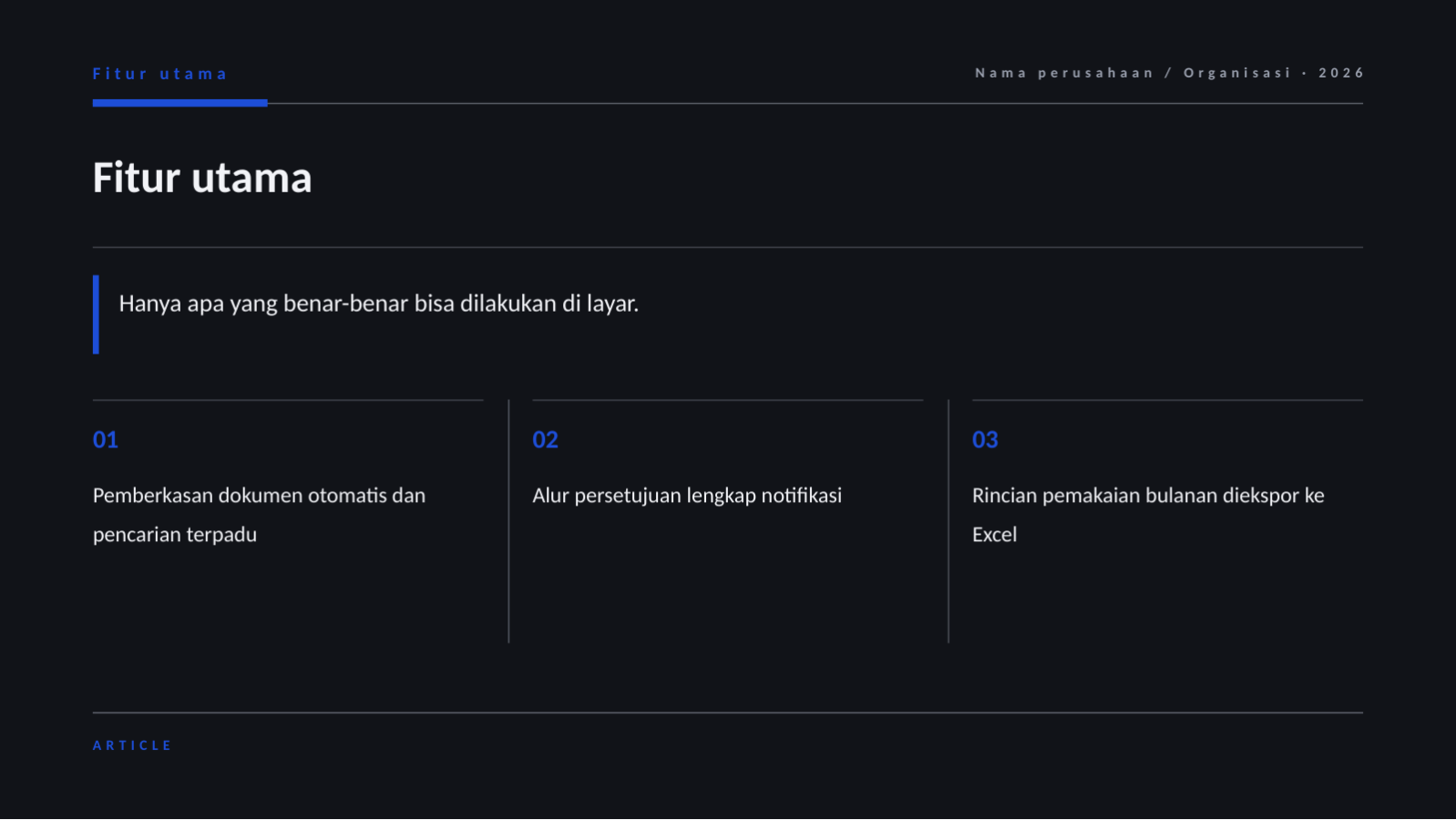 Slide 6 — Materi perkenalan layanan
