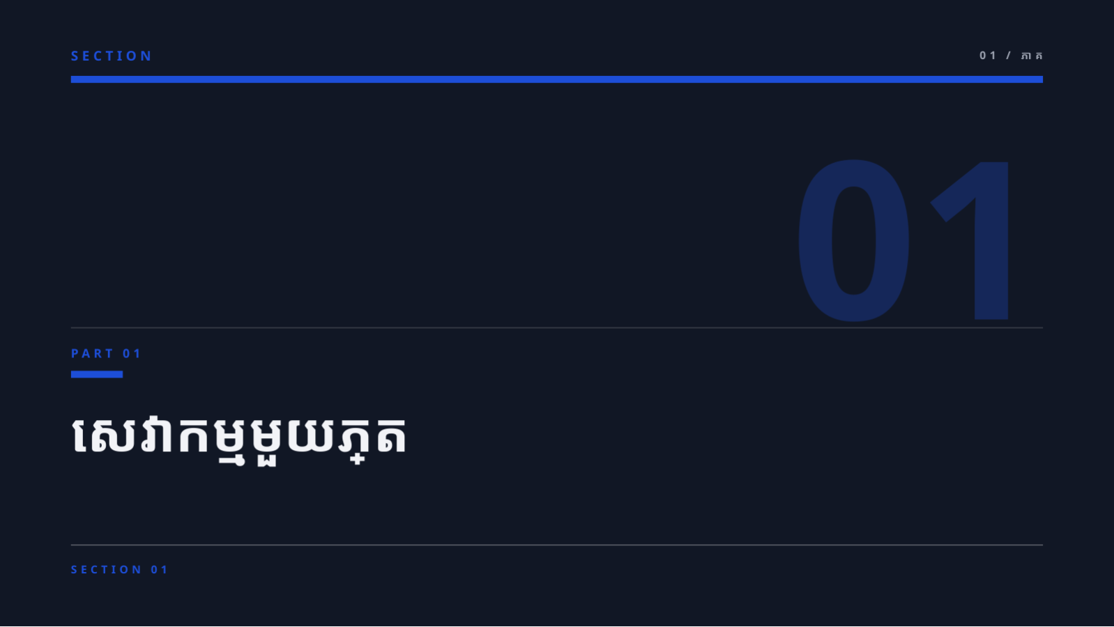 ស្លាយ 3 — ឯកសារណែនាំសេវាកម្ម
