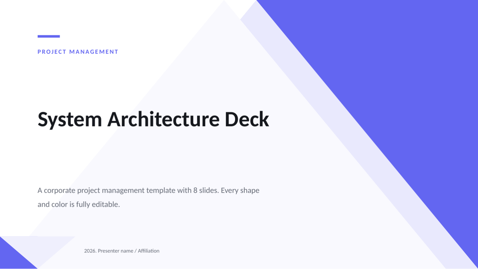 Slide 1 — System Architecture Deck
