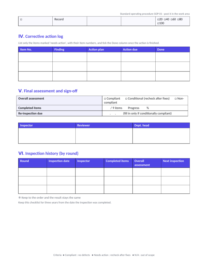 Page 3 — Standard Operating Procedure