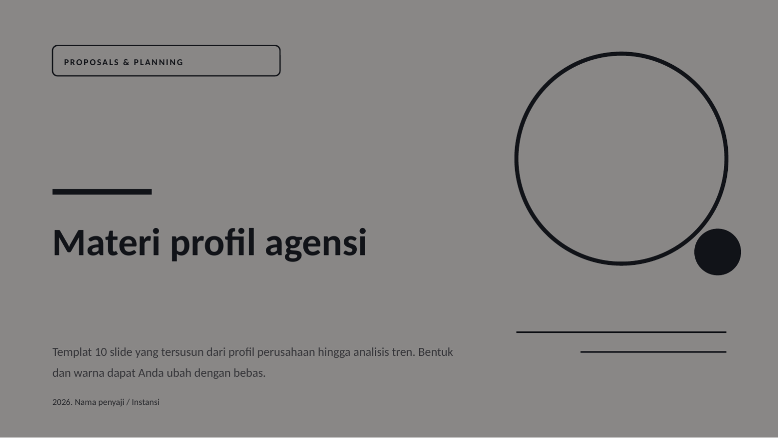 Slide 1 — Materi profil agensi