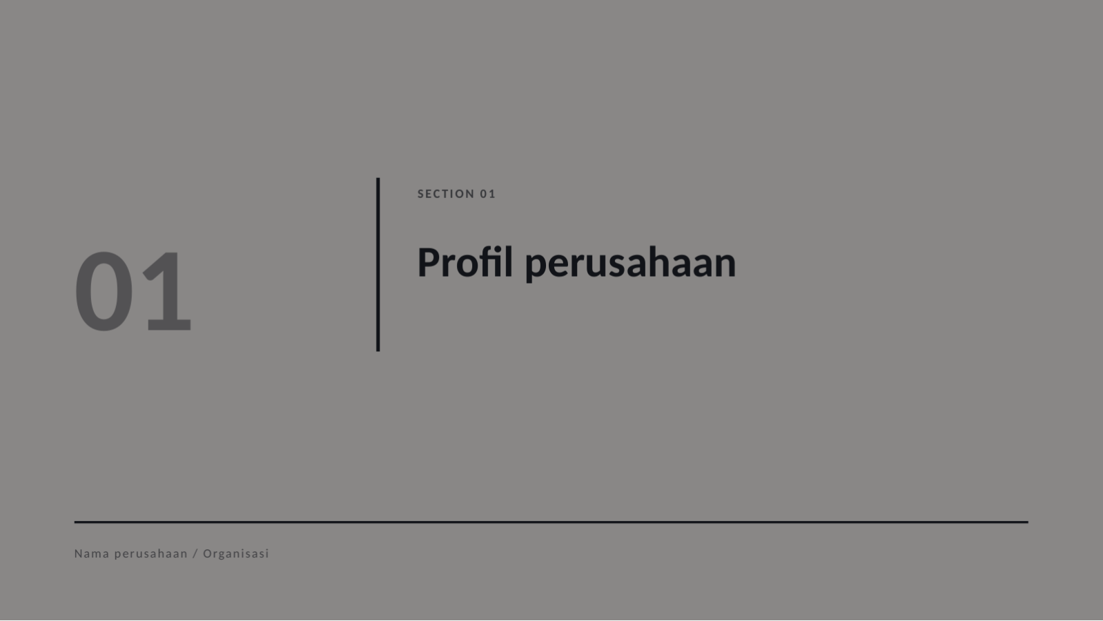 Slide 3 — Materi profil agensi