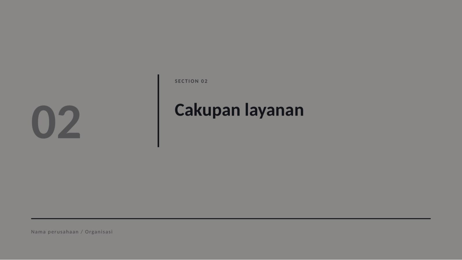 Slide 5 — Materi profil agensi