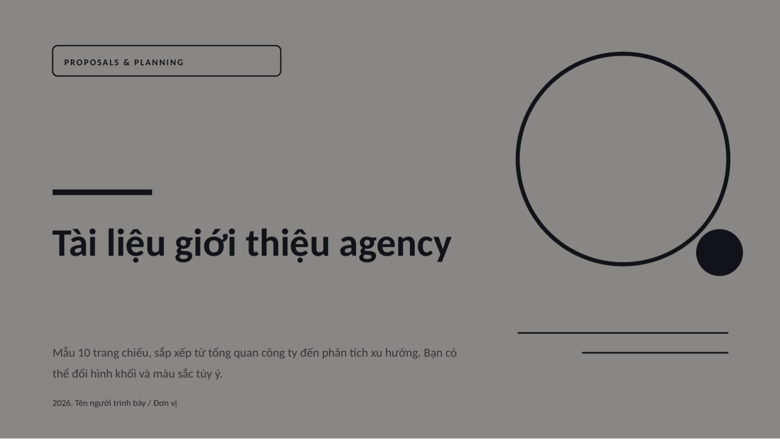 Trang chiếu 1 — Tài liệu giới thiệu agency