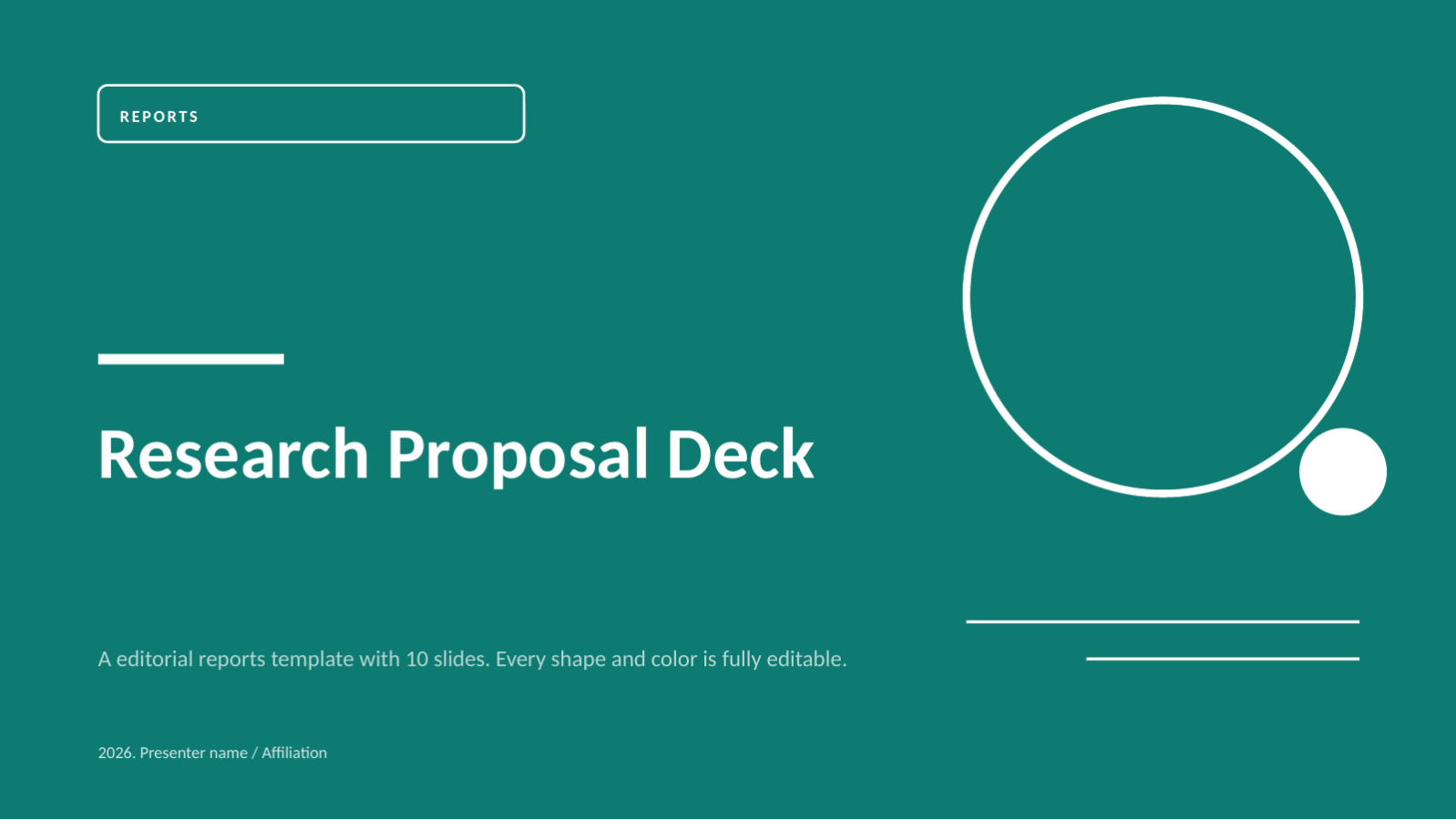 Slide 1 — Research Proposal Deck