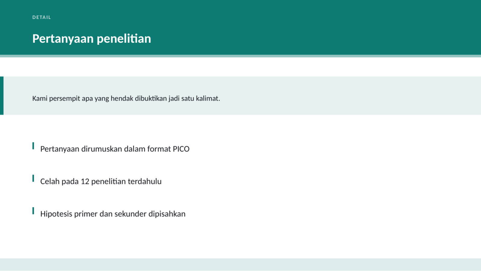 Slide 4 — Presentasi rencana penelitian