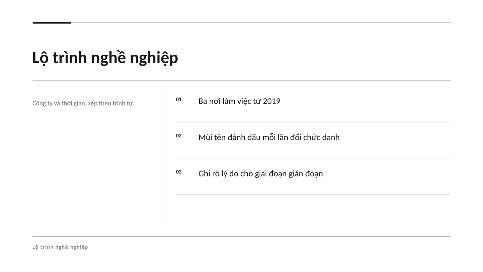 Trang chiếu 6 — Tài liệu trình bày hồ sơ