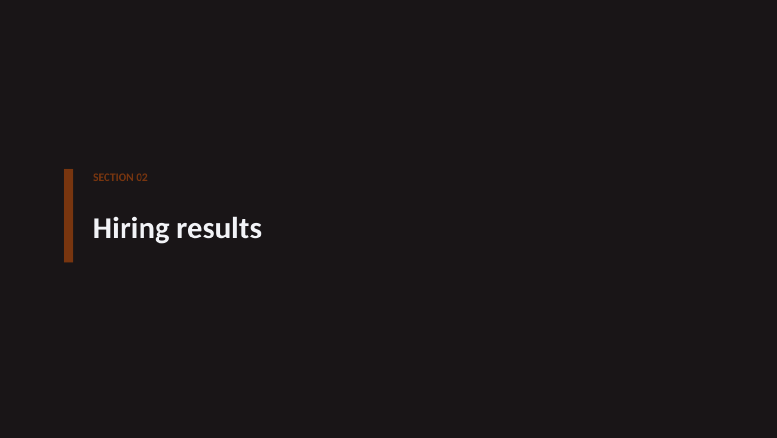 Slide 5 — HR Status Report