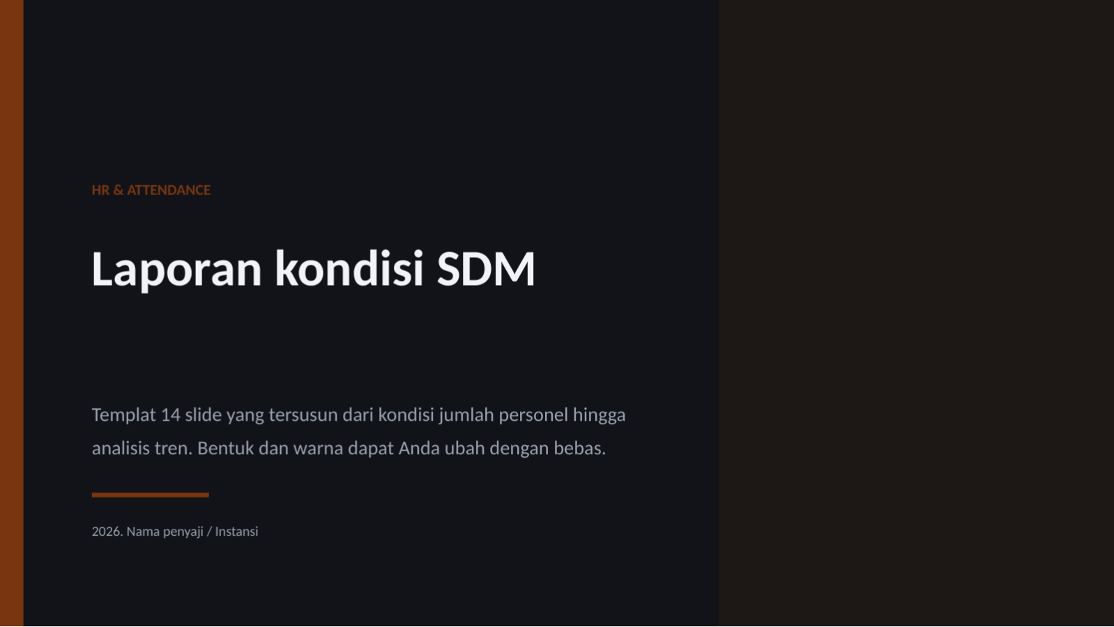 Slide 1 — Laporan kondisi SDM