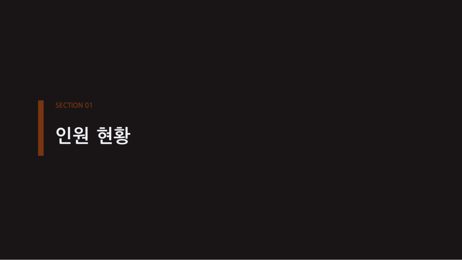 슬라이드 3 — 인사 현황 보고