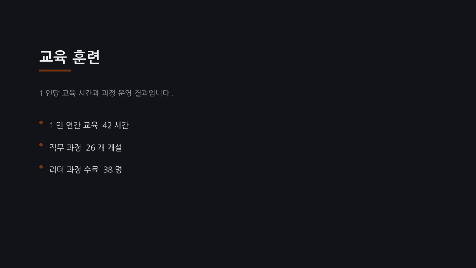 슬라이드 10 — 인사 현황 보고