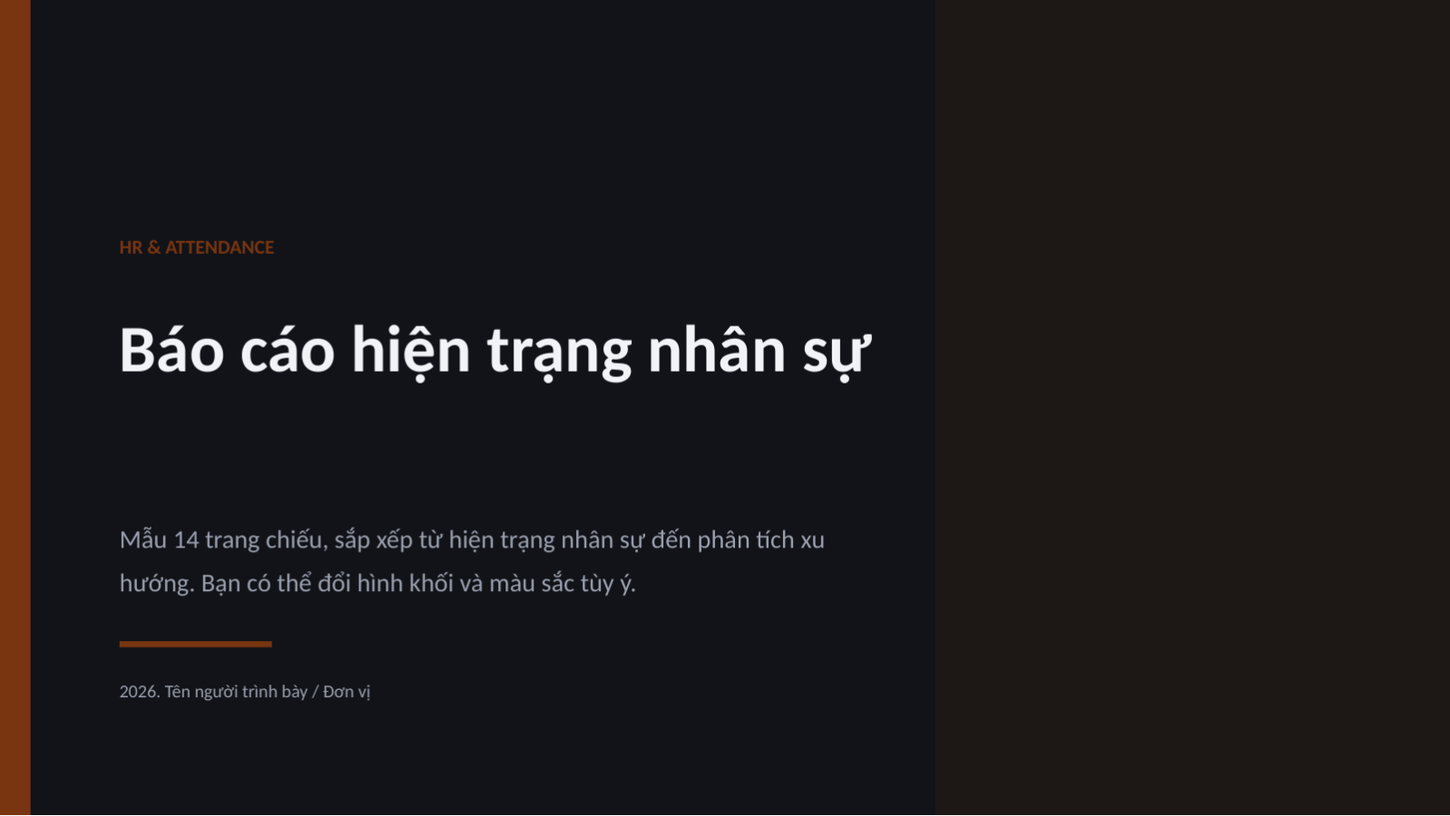 Trang chiếu 1 — Báo cáo hiện trạng nhân sự