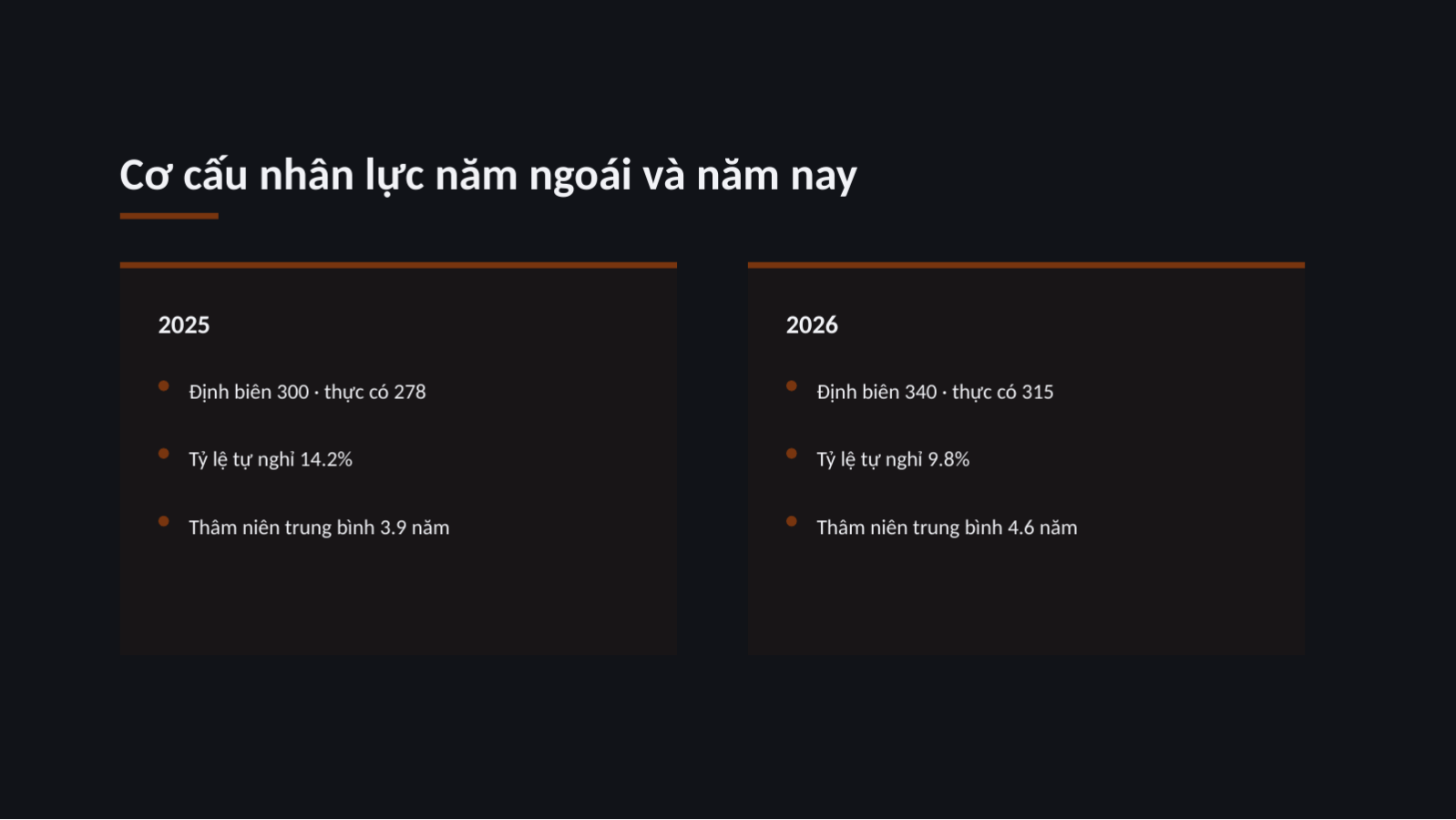 Trang chiếu 11 — Báo cáo hiện trạng nhân sự