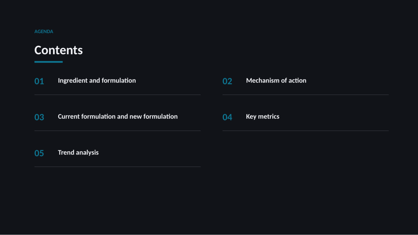 Slide 2 — Pharmaceutical Product Deck