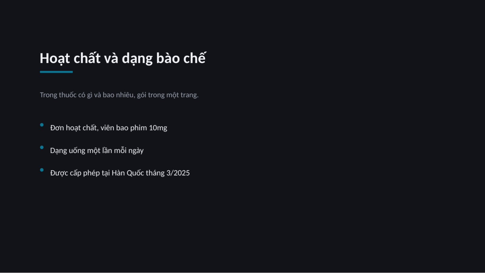 Trang chiếu 4 — Giới thiệu sản phẩm dược