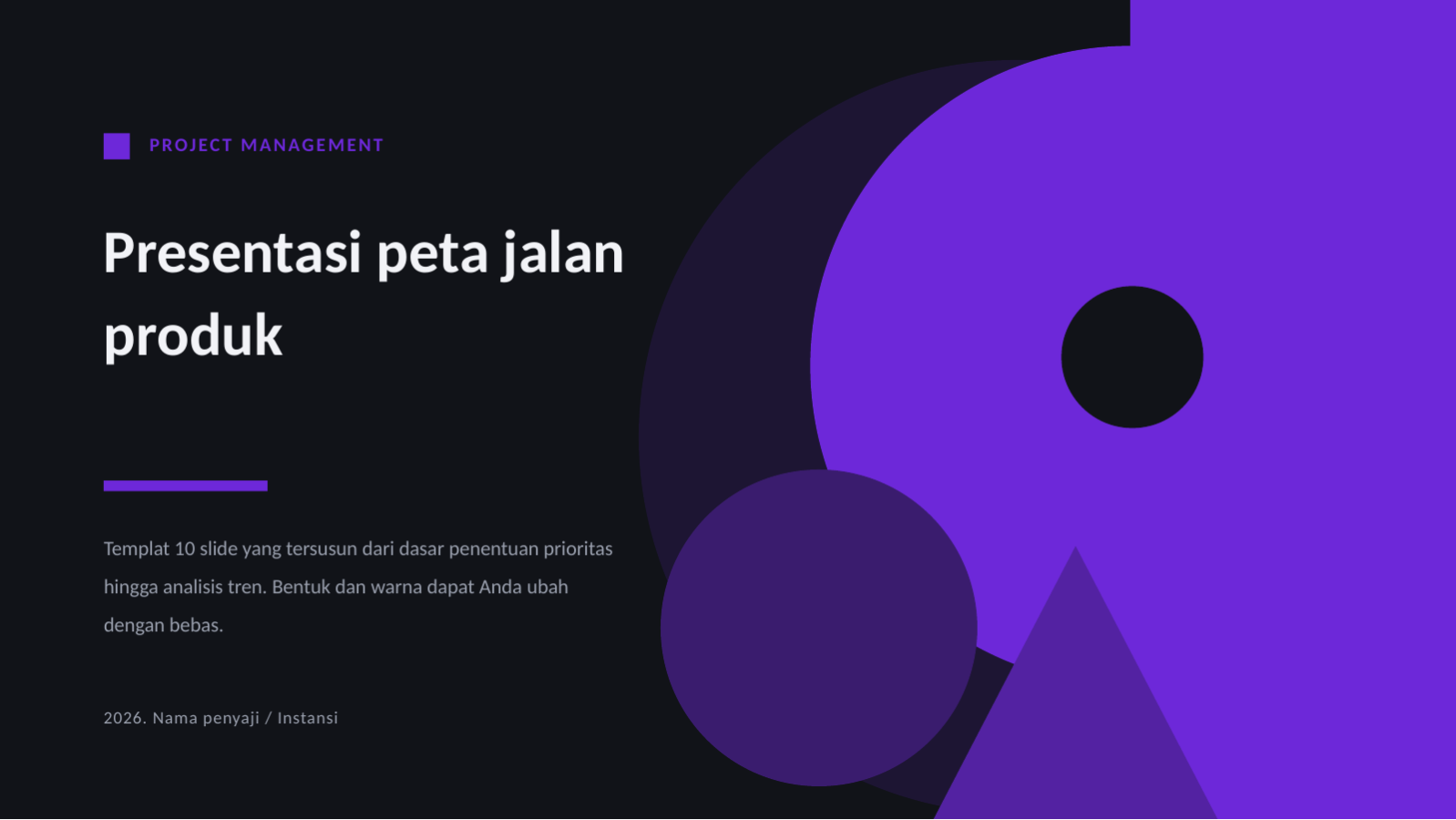 Slide 1 — Presentasi peta jalan produk