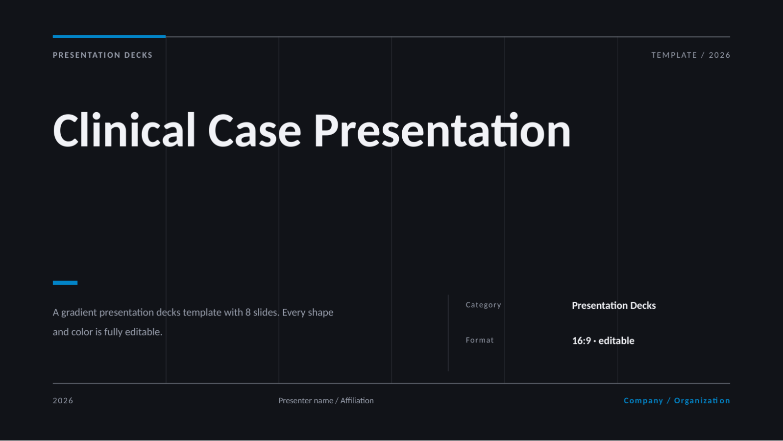 Slide 1 — Clinical Case Presentation