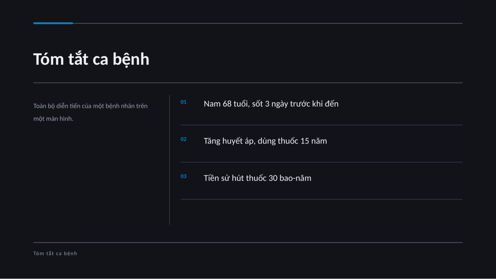 Trang chiếu 4 — Tài liệu báo cáo ca lâm sàng