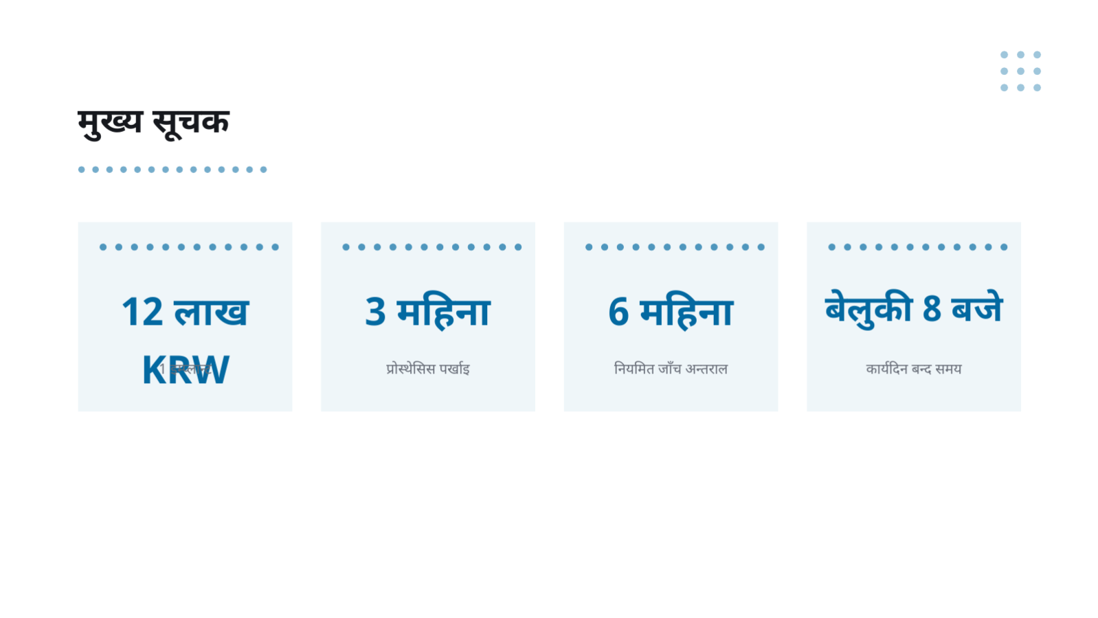 स्लाइड 12 — दन्त उपचार जानकारी सामग्री