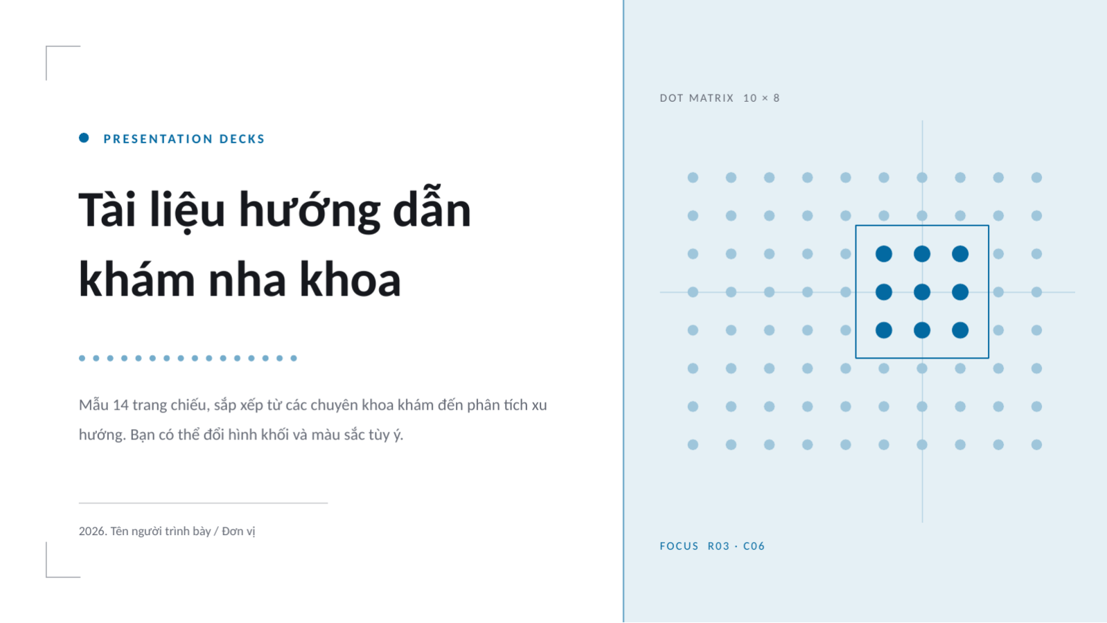 Trang chiếu 1 — Tài liệu hướng dẫn khám nha khoa