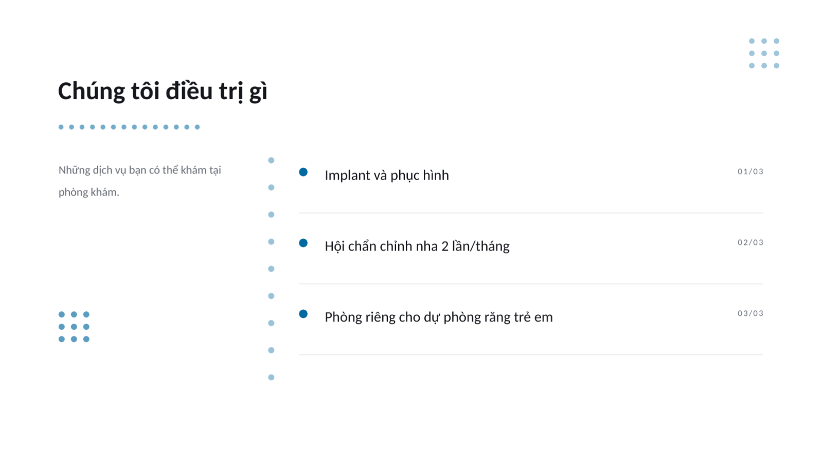 Trang chiếu 4 — Tài liệu hướng dẫn khám nha khoa