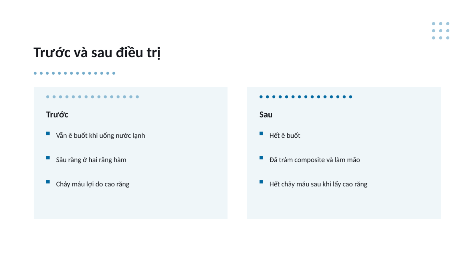 Trang chiếu 11 — Tài liệu hướng dẫn khám nha khoa