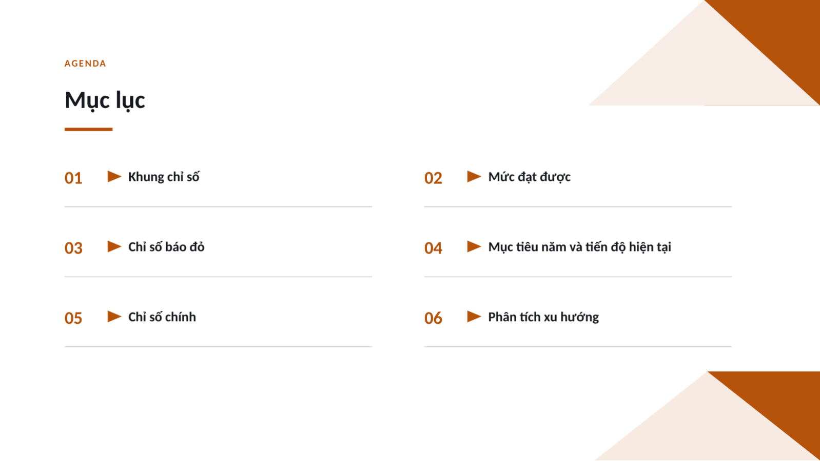 Trang chiếu 2 — Báo cáo bảng tổng quan KPI