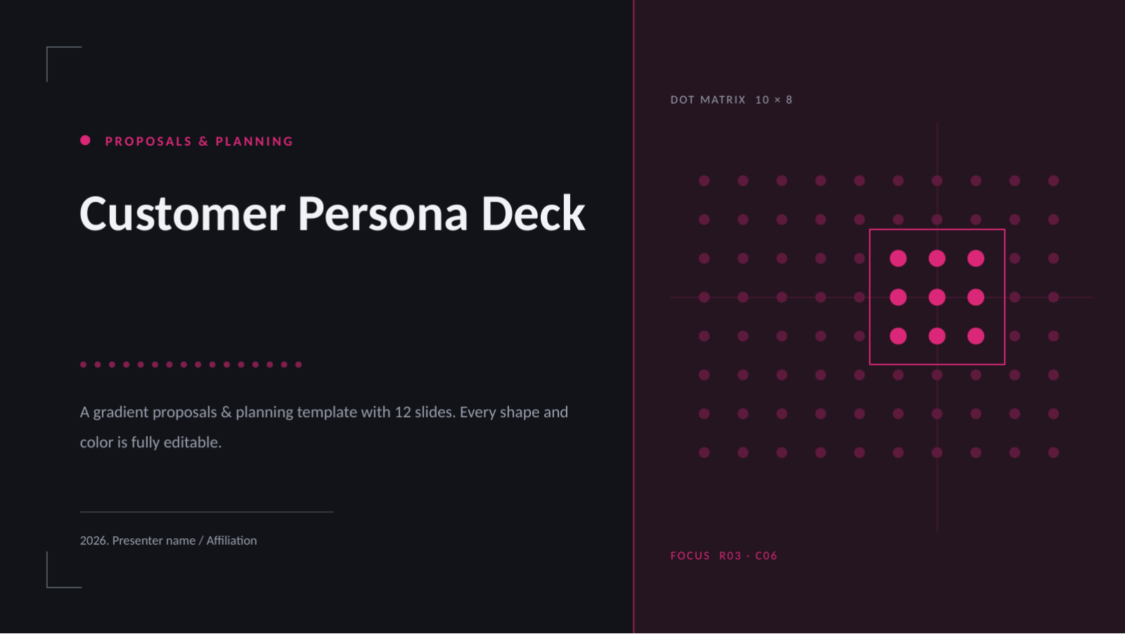 Slide 1 — Customer Persona Deck