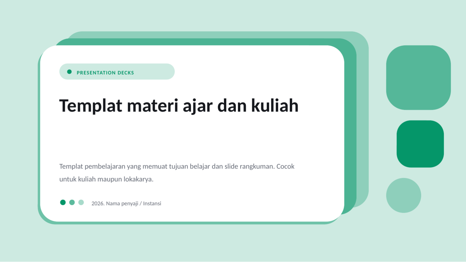 Slide 1 — Templat materi ajar dan kuliah