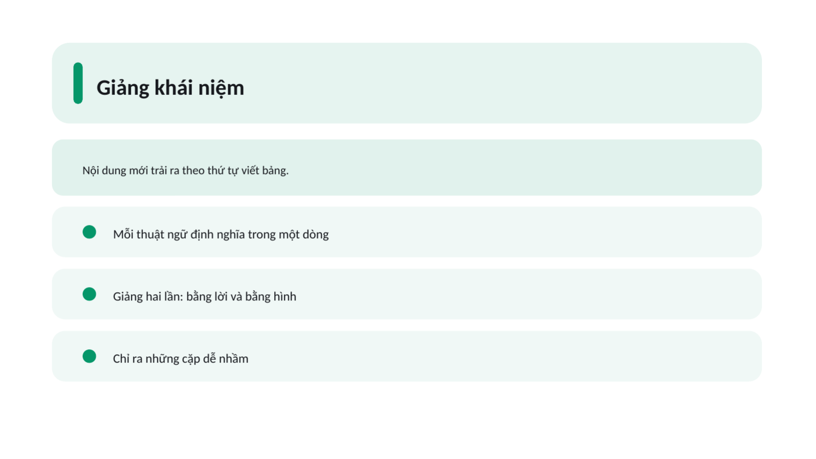 Trang chiếu 6 — Mẫu tài liệu bài giảng và đào tạo
