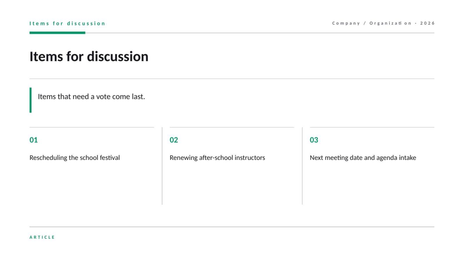 Slide 12 — Faculty Meeting Deck