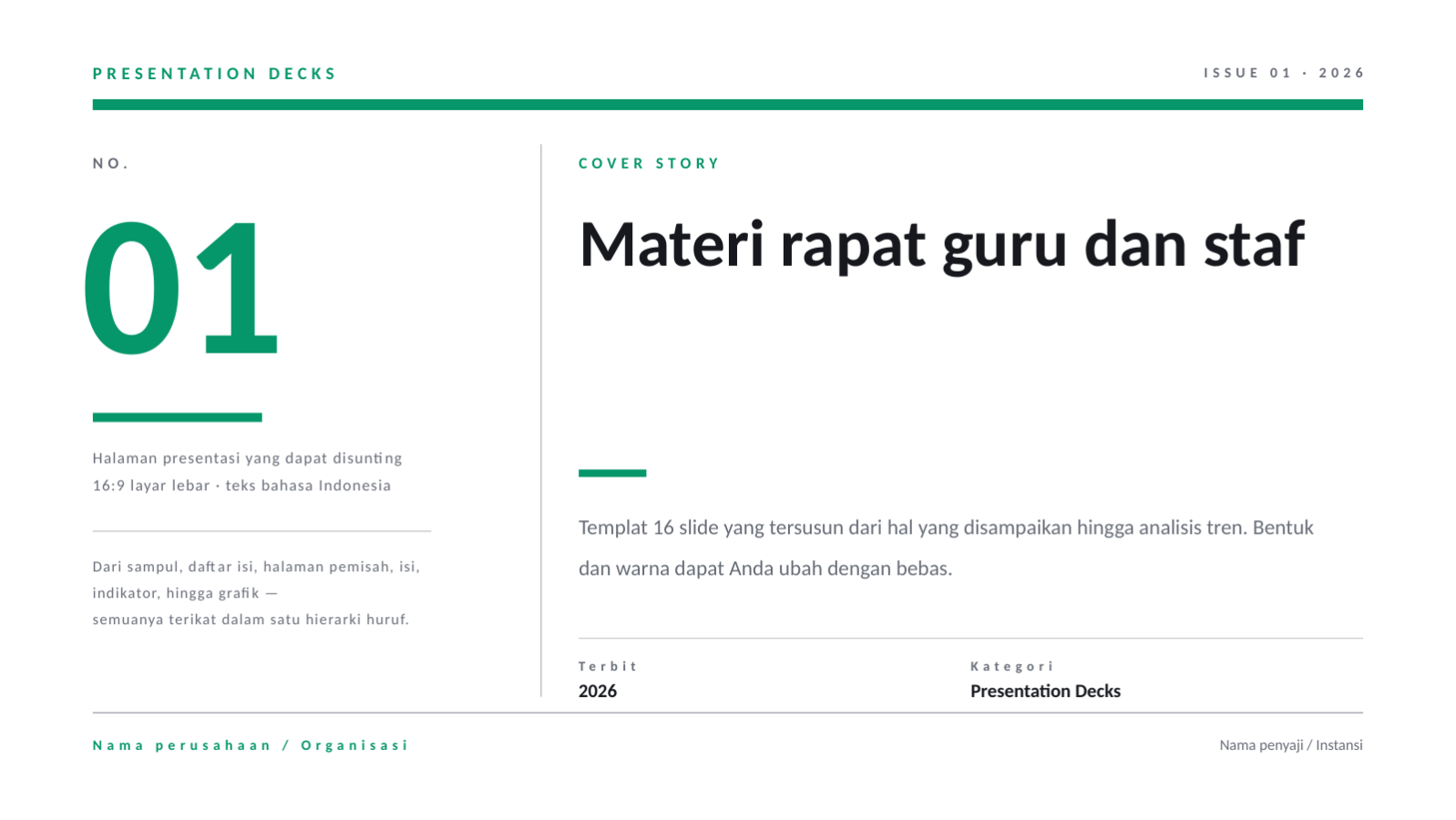 Slide 1 — Materi rapat guru dan staf