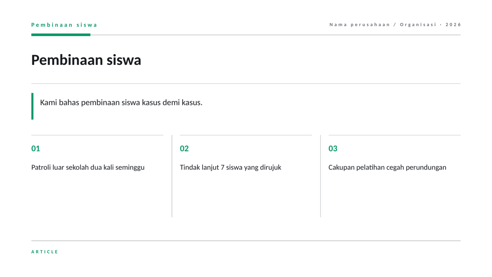 Slide 8 — Materi rapat guru dan staf