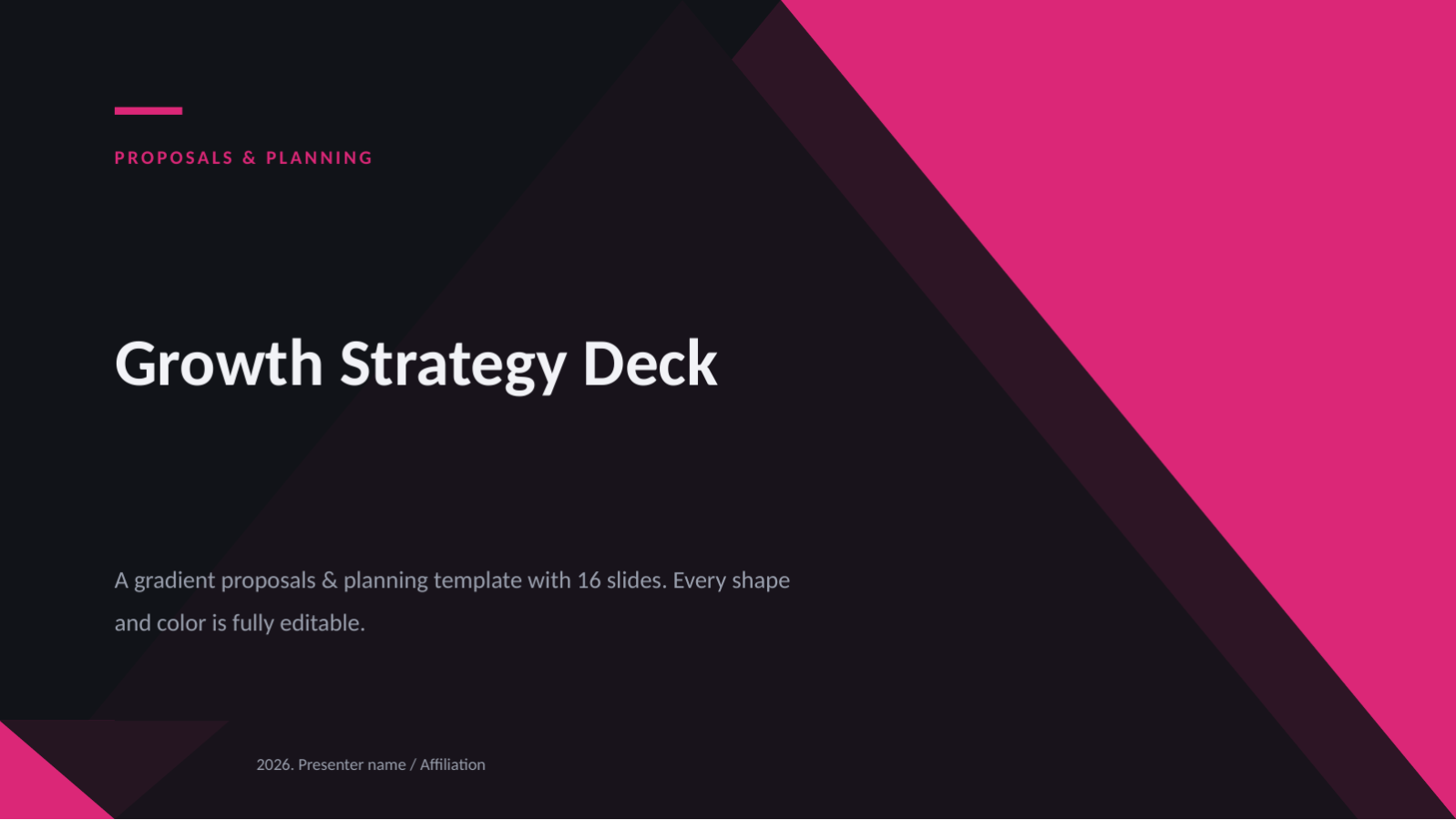 Slide 1 — Growth Strategy Deck