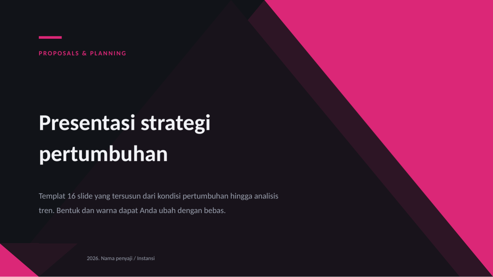 Slide 1 — Presentasi strategi pertumbuhan