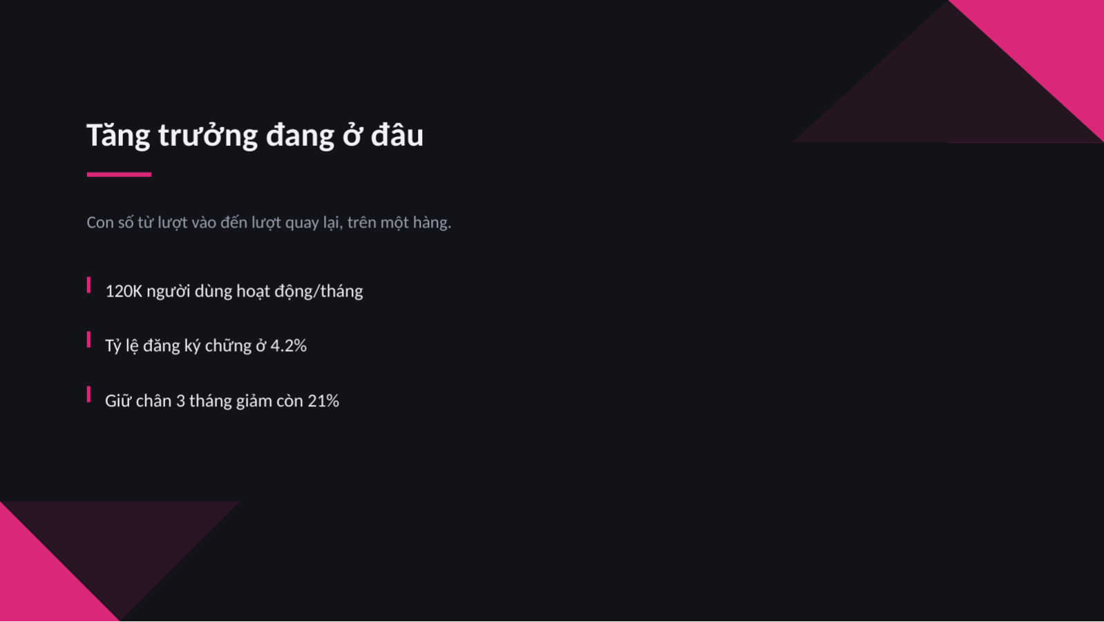 Trang chiếu 4 — Trình bày chiến lược tăng trưởng