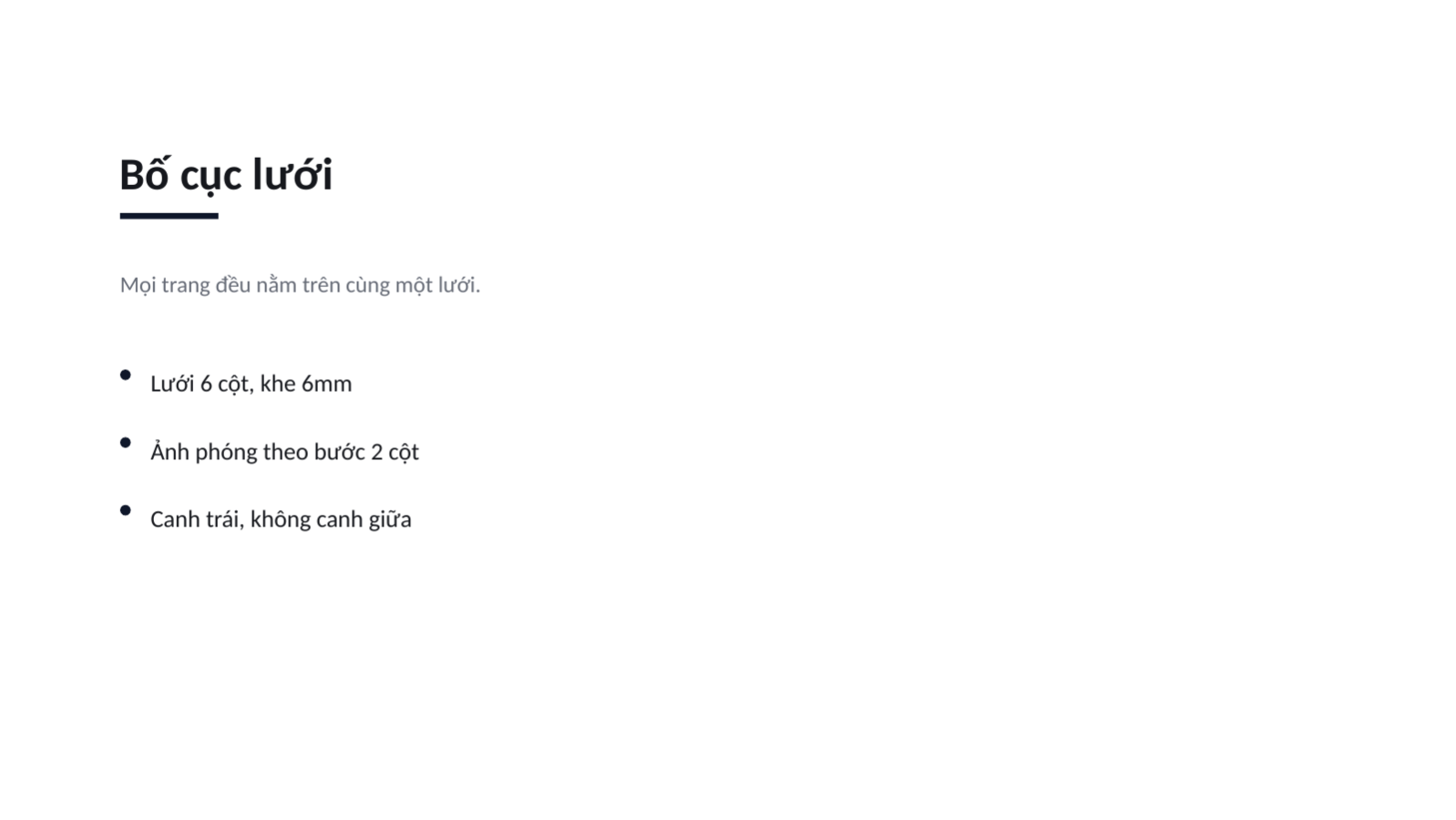 Trang chiếu 6 — Mẫu portfolio tối giản